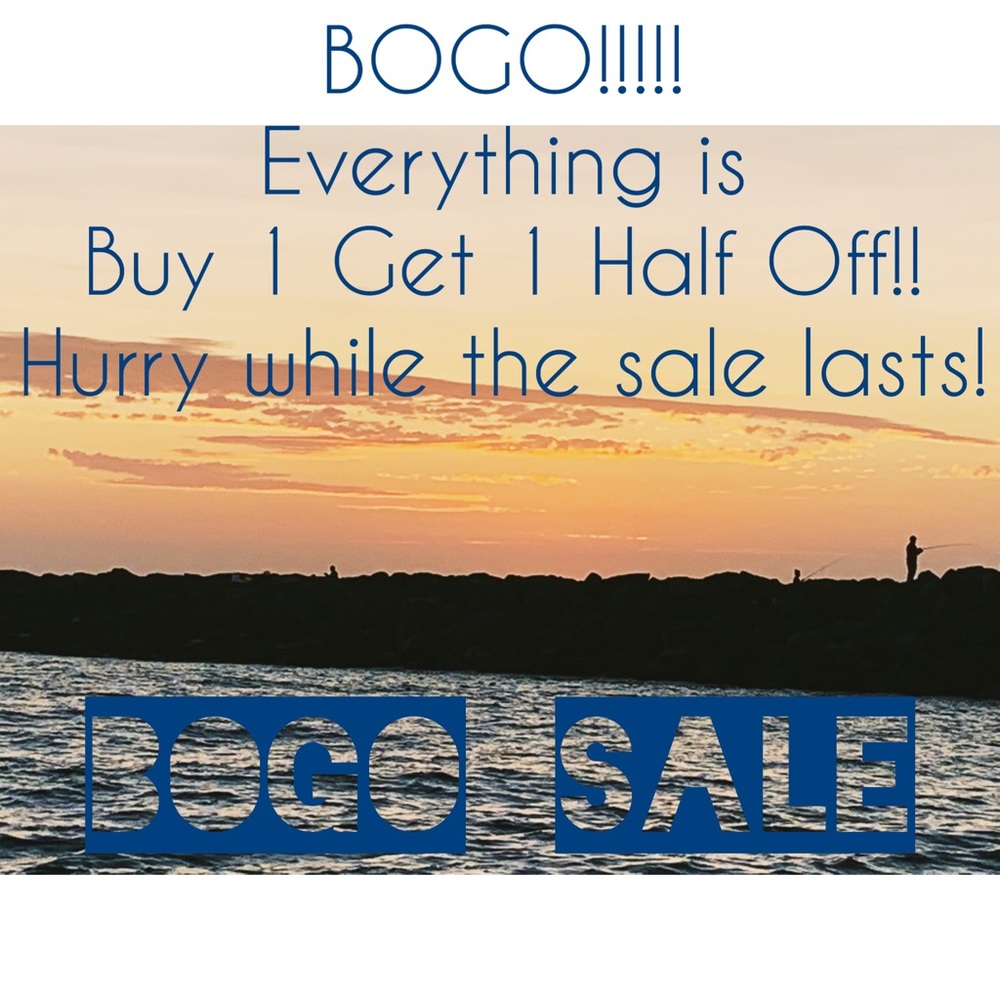 Everything is Buy 1 Get 1 HALF OFF!!!